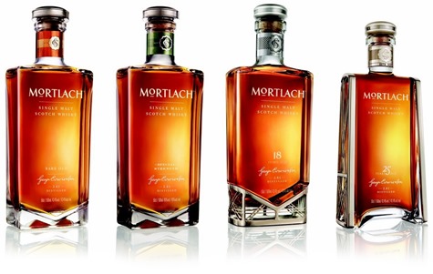 Mortlach whisky: Rare Old, Special Strength, 18yo, 25yo