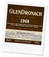 GlenDronach 1968 cask 1