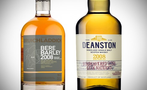 Bruichladdich Bere Barley 2008 - Deanston 2008 Bordeaux