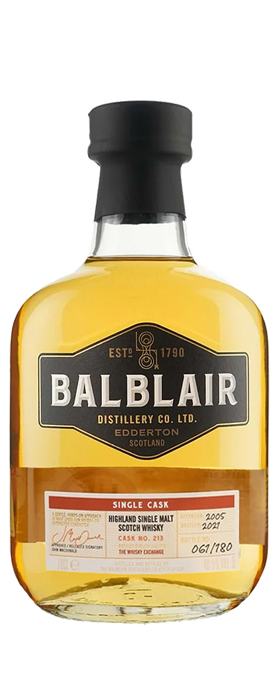 Balblair 2005 cask #213 for The Whisky Exchange