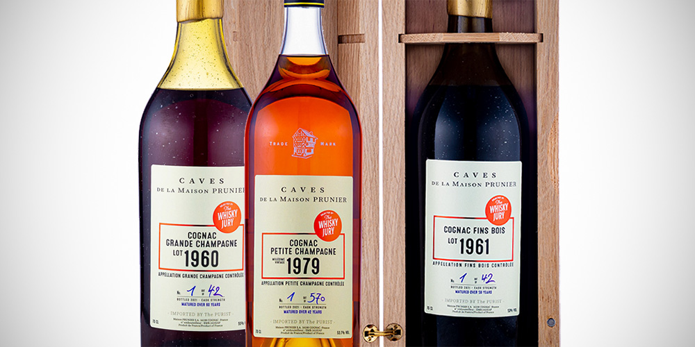 Cognac Prunier 1960 - 1961 - 1979 (The Whisky Jury)